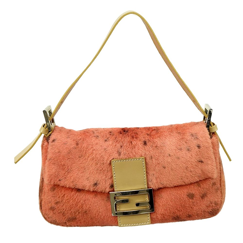 Appraisal: Fendi Pony Hair Baguette Fendi Dark Orange Pony Hair Baguette