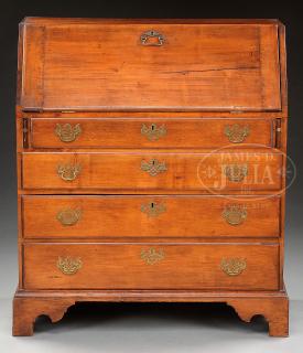 Appraisal: CHIPPENDALE MAPLE SLANT LID DESK CHIPPENDALE MAPLE SLANT LID DESK