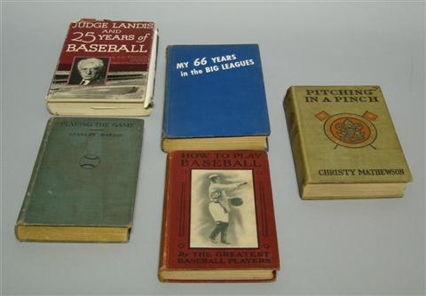 Appraisal: COLLECTION OF SIX BASEBALL RELATED BOOKS Including a edition of