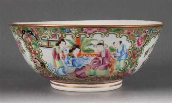 Appraisal: Chinese Export Rose Medallion porcelain bowl third quarter- th century