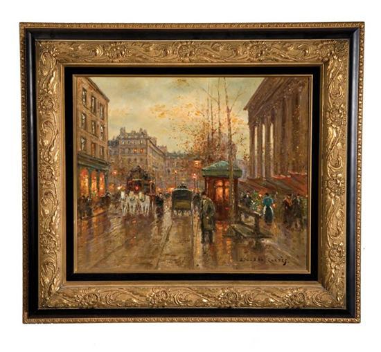 Appraisal: PARISIAN CITYSCAPE SIGNED EDUOARD CORTES FRANCE EARLY TH CENTURY Oil