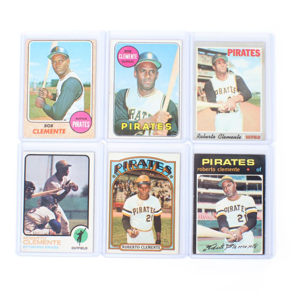 Appraisal: - TOPPS ROBERTO CLEMENTE LOT OF CARDS VG TO EX