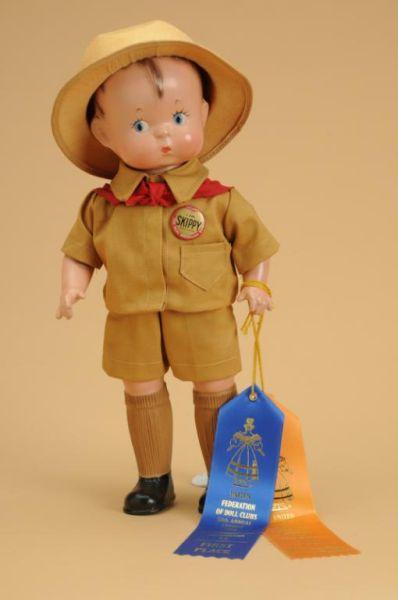 Appraisal: Rare Effanbee Skippy Boy Scout America ca Effanbee composition head