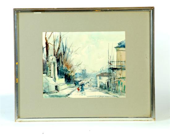 Appraisal: STREET SCENE BY GEORGE DOMINIQUE ROUAULT FRANCE - Watercolor on