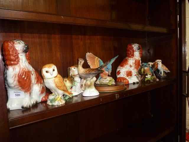 Appraisal: A QUANTITY OF CHINA ORNAMENTS to include a Beswick owl