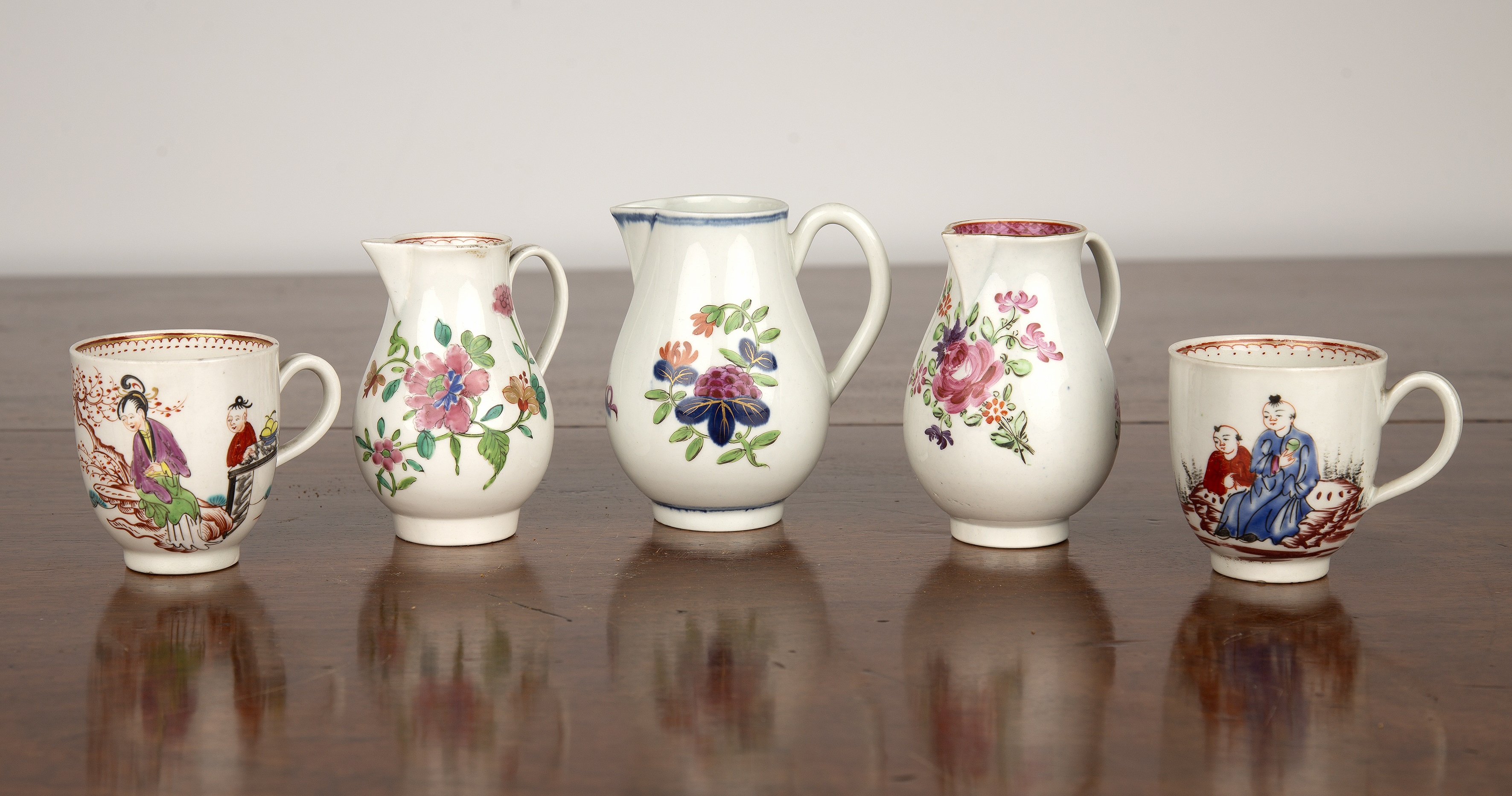 Appraisal: Small group of English porcelainlate th Century to include two