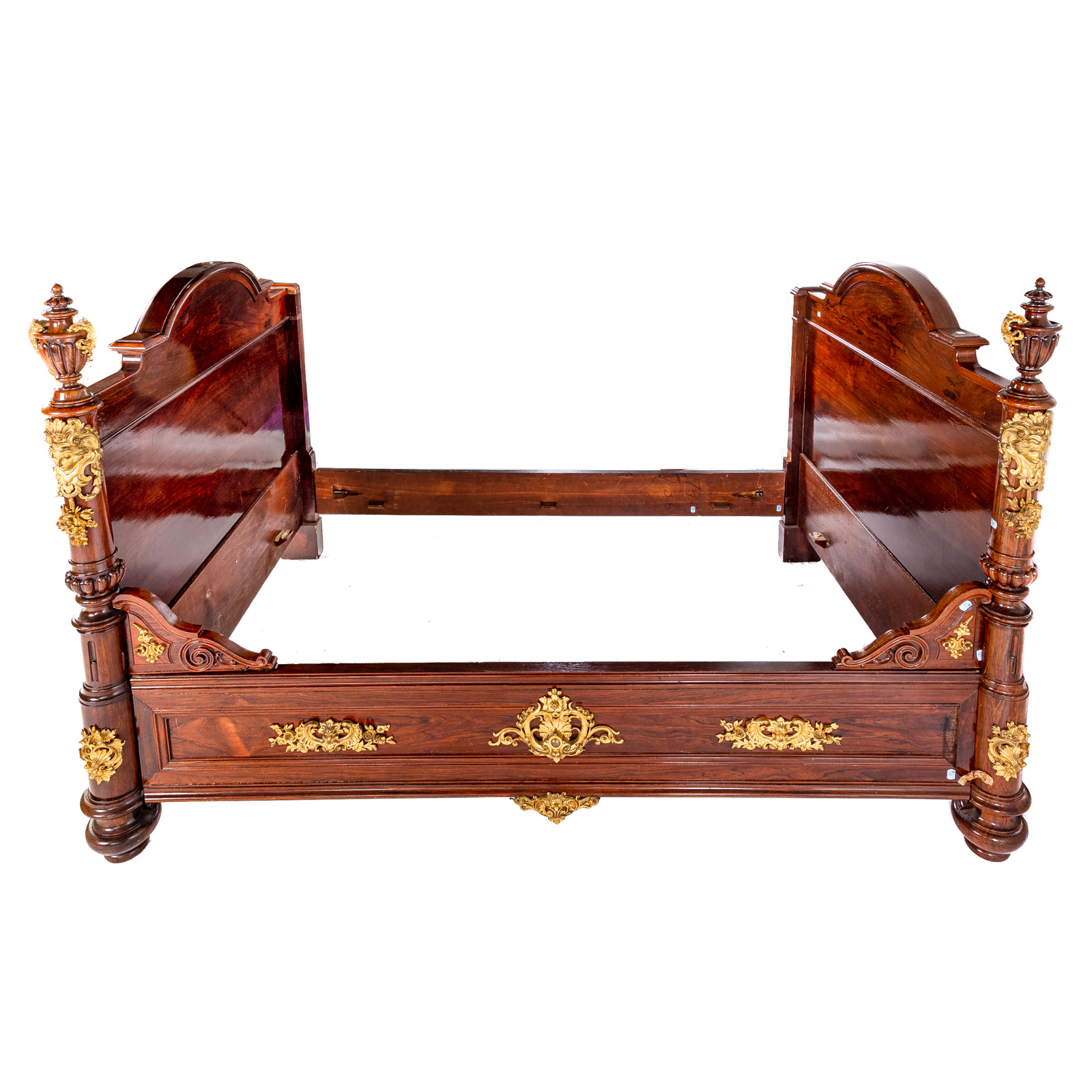 Appraisal: FRENCH EMPIRE STYLE ROSEWOOD DAYBED Second half- th century with