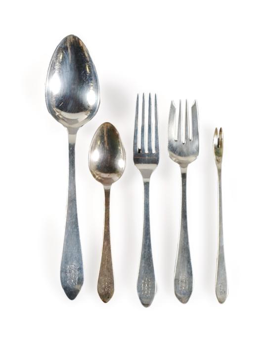 Appraisal: An American Sterling Silver Flatware Service Tiffany Co Length of