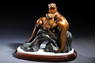 Appraisal: Study River Companions by Gerald Balciar Gerald Balciar - bronze