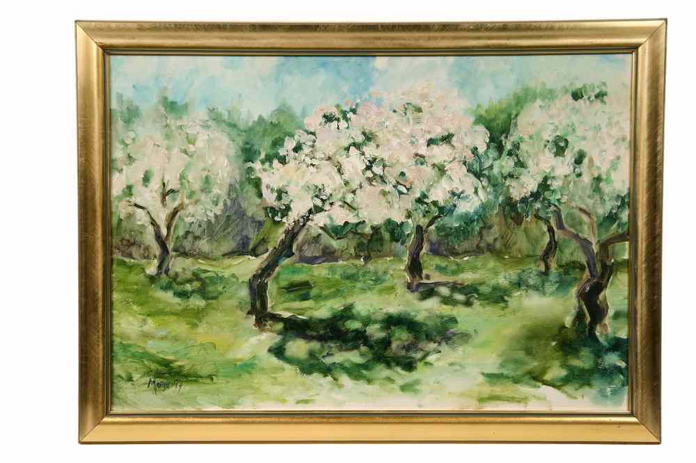 Appraisal: OOC - Spring Apple Orchard by Renata Moise Hancock ME