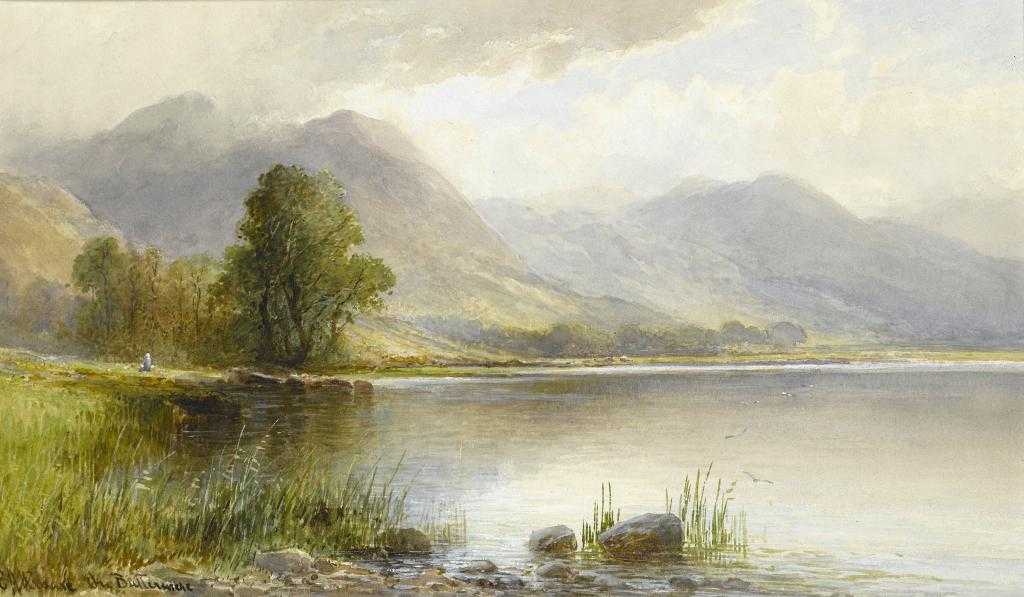 Appraisal: EMIL A KRAUSE - BUTTERMERE signed and inscribed watercolour x