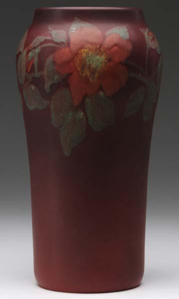 Appraisal: ROOKWOOD Painted Mat vase decorated by Olga G Reed with