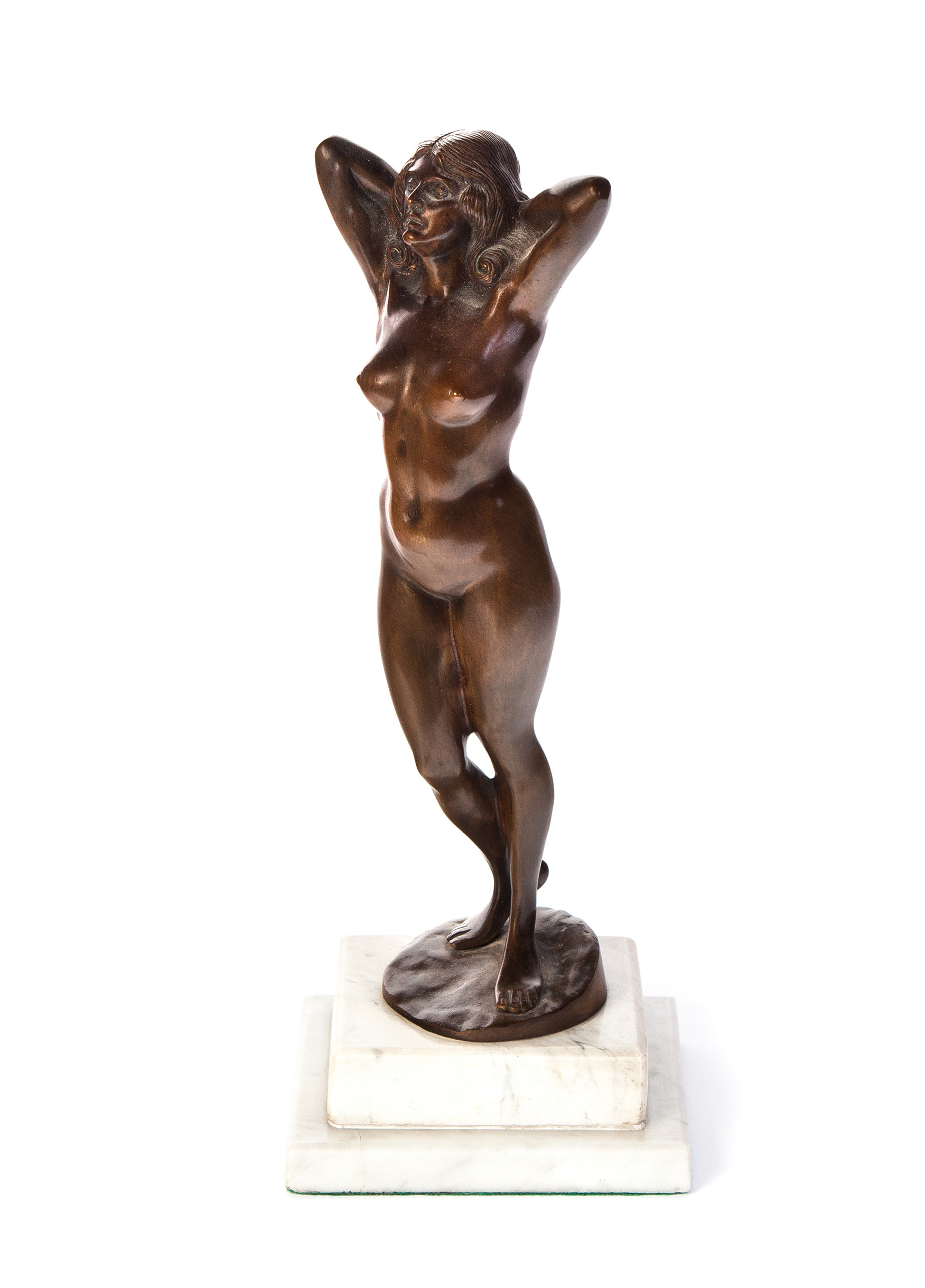 Appraisal: BRONZE NUDE OF A WOMAN BY MAUGSCH GYULA MAUGSCH HUNGARY