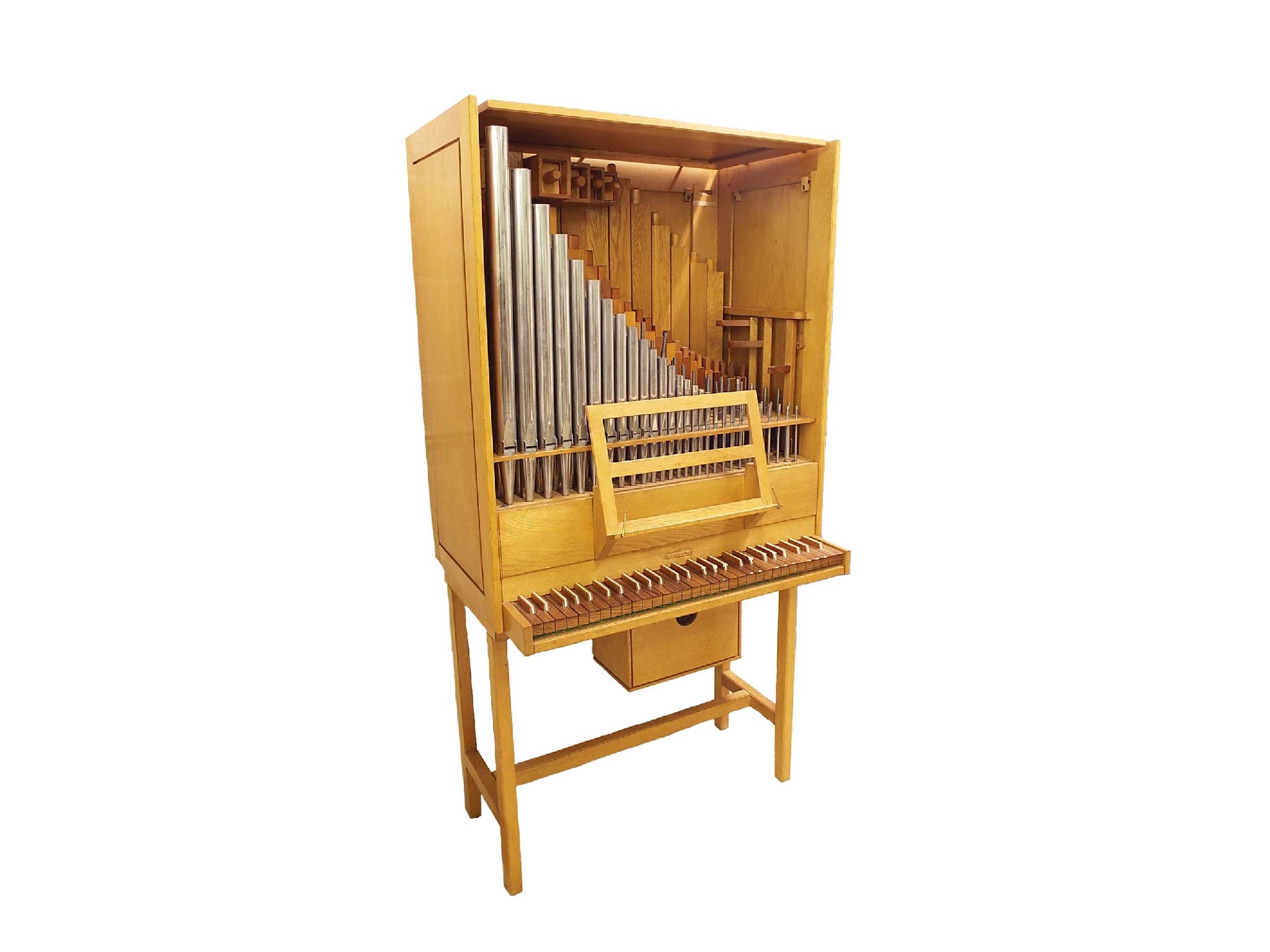 Appraisal: Small three-stop pipe organ ascribed to Peter Collins Redbourn circa