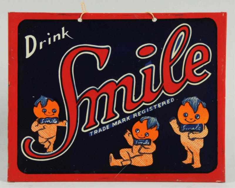 Appraisal: Scarce Small Smile Sign s to s With string hanger