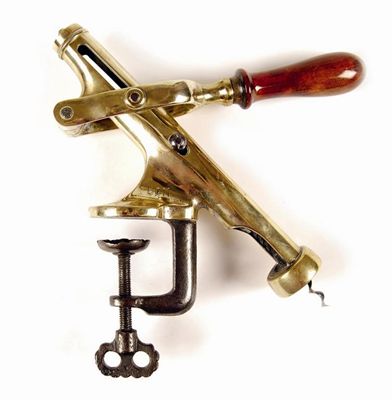 Appraisal: A brass and steel bar corkscrew 'The Don'