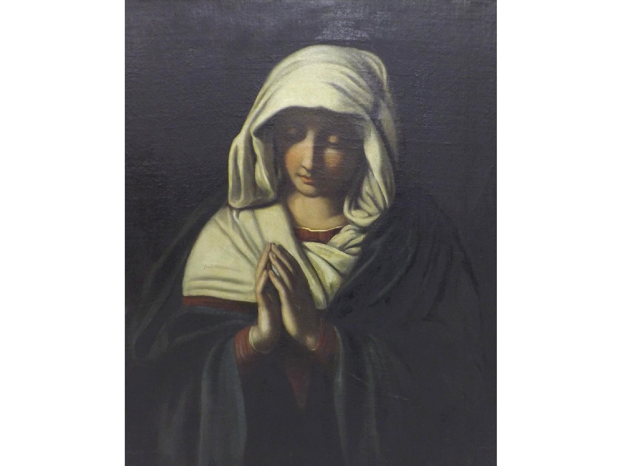 Appraisal: After Giovanni Battista Salvi da Sassoferrato th century - Madonna