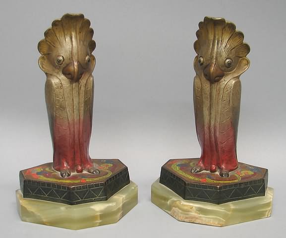 Appraisal: Painted metal base on conforming pale green onyx plinth t