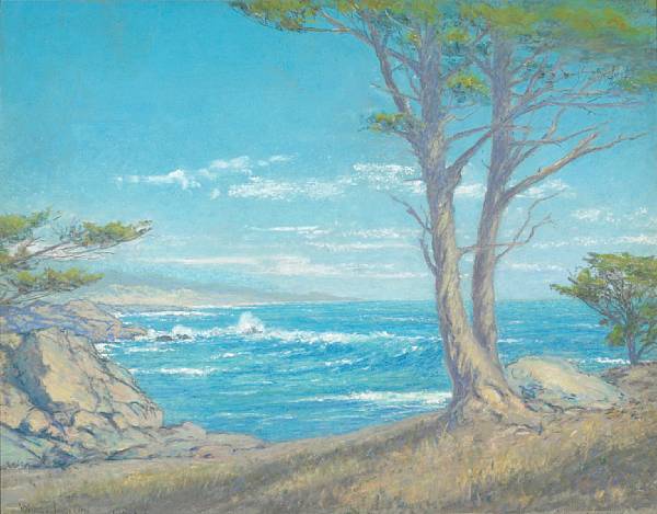 Appraisal: William Louis Otte American - Coastal Cypress signed and dated