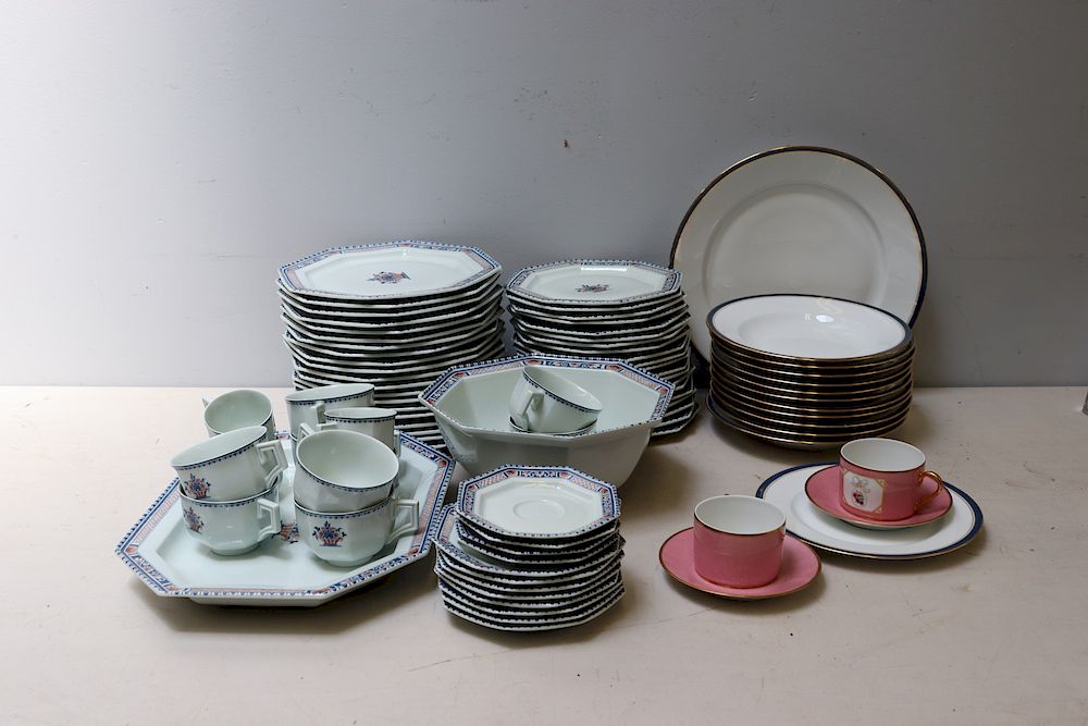 Appraisal: LIMOGES Lots Of Limoges Porcelain Together With Puiforcat cups and