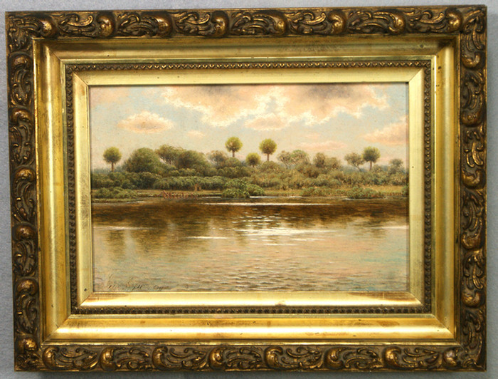 Appraisal: George Cope American - o b Florida Lake Landscape x