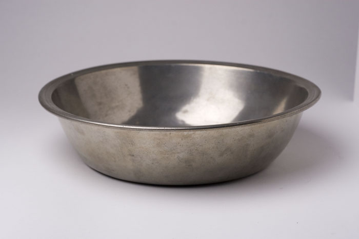 Appraisal: PEWTER BASIN JOHN BASSETT - New York City circa -