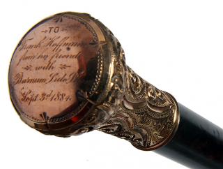 Appraisal: Barnum and Bailey Circus Cane- Dated - A marked Simmons