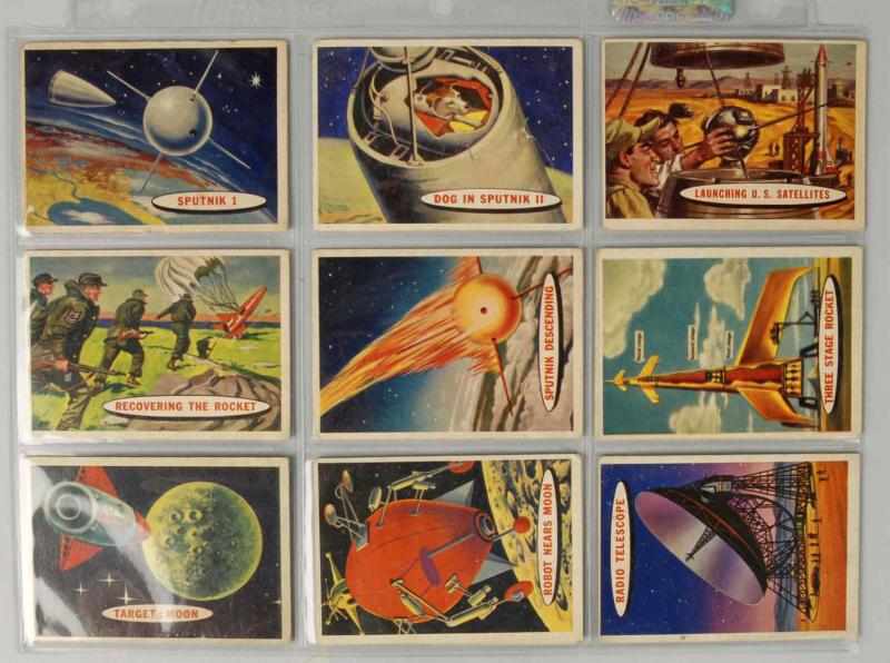 Appraisal: Topps Vintage Space Cards Gum Card Set Description Circa s