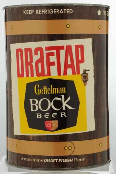 Appraisal: Gettelman Bock Draftap Gallon Beer Can - Very clean all