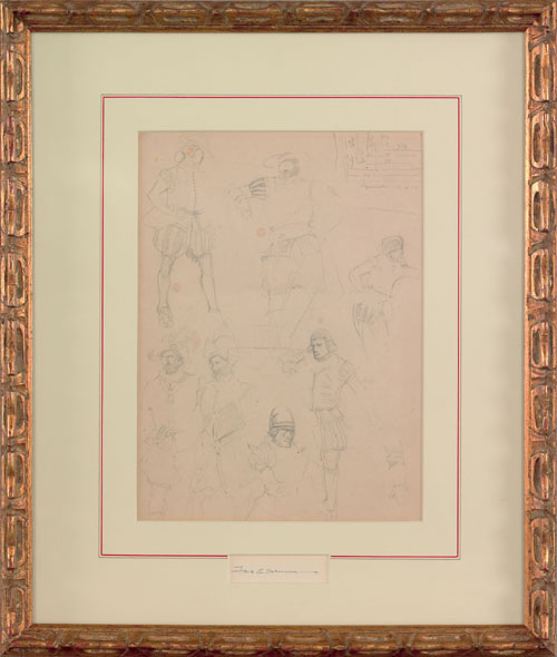 Appraisal: Frank Earle Schoonover American - pencil illustration signed lower middle