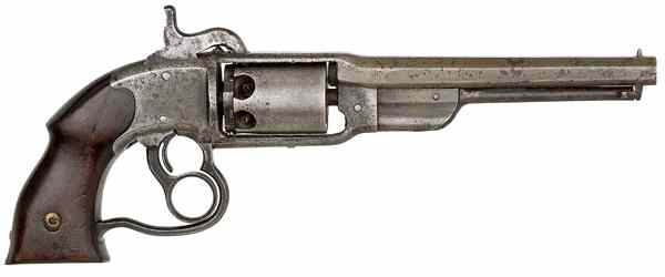 Appraisal: Savage Navy Percussion Revolver cal '' octagonal barrel S N