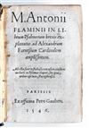 Appraisal: BIBLE IN LATIN Flaminio Marco Antonio In librum Psalmorum brevis