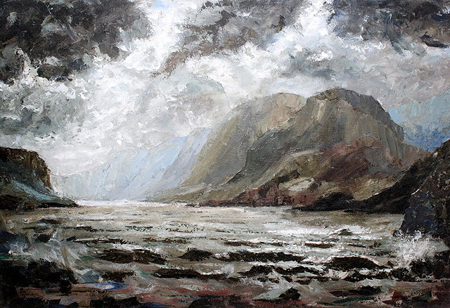 Appraisal: JOHN VERNON EASTWOOD TH CENTURY Rough weather signed oils on