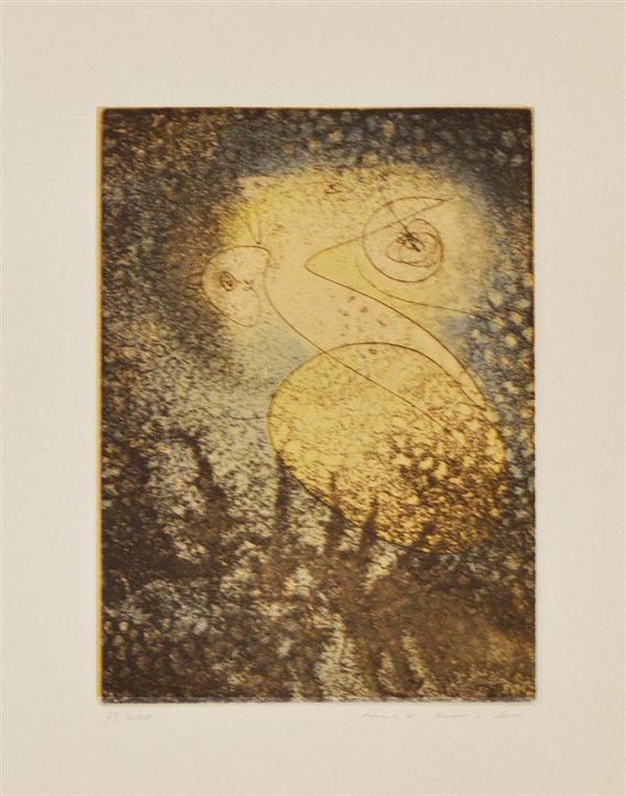 Appraisal: ERNST MAX Untitled Etching and aquatint Signed lower right Max