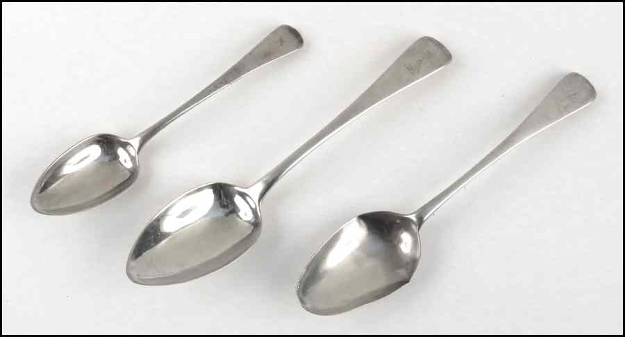 Appraisal: TH CENTURY ENGLISH SILVER TABLESPOON Bearing hallmarks of Thomas Purver