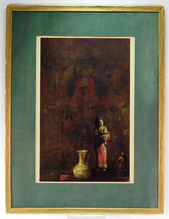 Appraisal: Hovsep Pushman Oriental Still Life Lithograph Hovsep Pushman California New