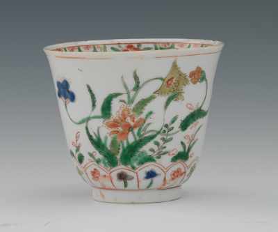 Appraisal: A Chinese Famille Verte Porcelain Wine Cup Possibly Kangxi Period