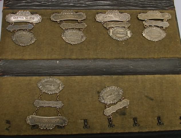 Appraisal: Grouping of medals from the Brotherhood of Locomotive Engineers Easton