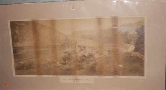 Appraisal: Photograph ''On Picturesque B O'' panoramic view of Harper's Ferry