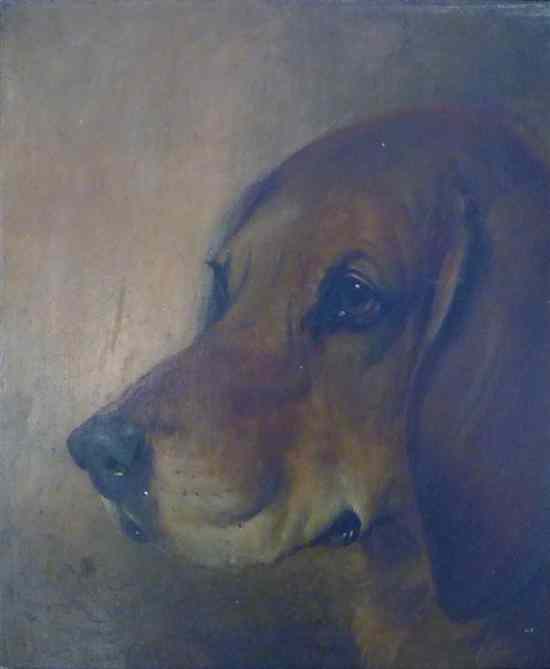 Appraisal: Follower of Edwin Landseer - oil on wooden panel Study