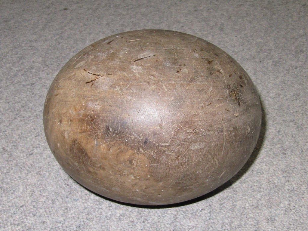 Appraisal: Lignum vitae ball