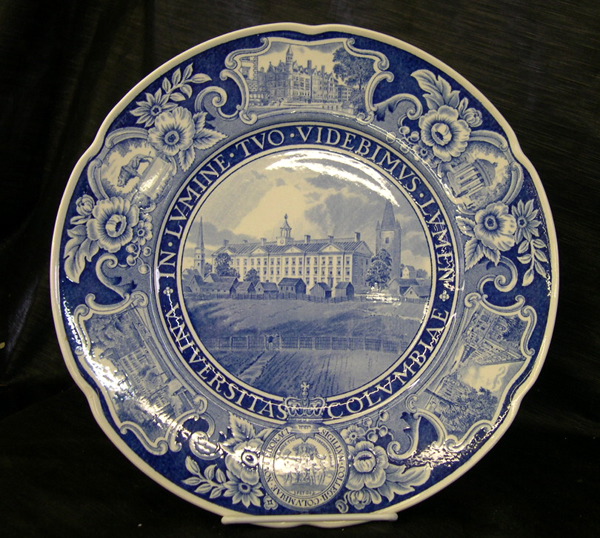 Appraisal: Set of Ten Wedgwood Blue Transfer-Printed Creamware Columbia Plates featuring