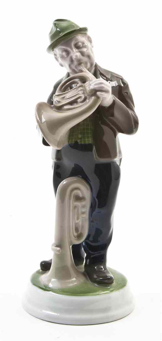 Appraisal: A Rosenthal Porcelain Figure depicting a man playing a French