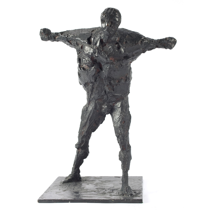 Appraisal: Oliffe Richmond Australian - ''Striding Man I '' bronze sculpture