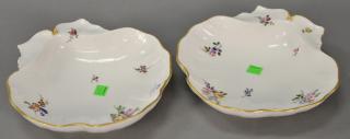 Appraisal: Pair of Sevres porcelain shell shaped bowls Pair of Sevres