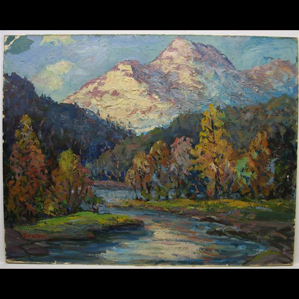 Appraisal: ALBERT E SEXTON - CANADIAN MORNING LIGHT MOUNT TRIDENT AND