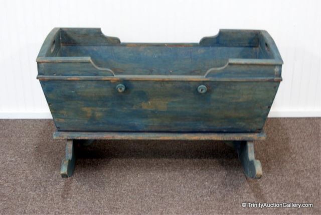 Appraisal: Antique Primitive Cradle RockerFrom a generation East Texas estate is