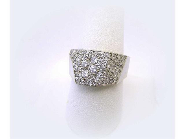 Appraisal: K gold and diamond designer ring ct TDW K white