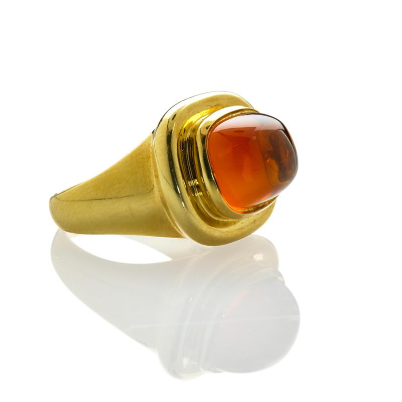 Appraisal: PALOMA PICASSO TIFFANY CO CITRINE TOWER RING Condition Report