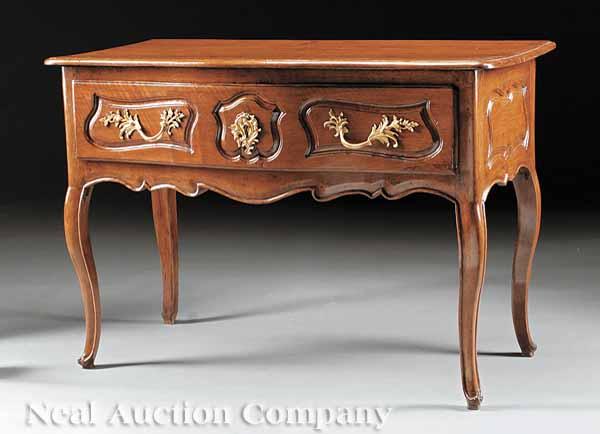 Appraisal: A Provincial Louis XV Carved Walnut Commode th c molded